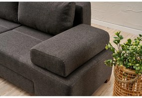 Canapea extensibilă Perenilla L (antracit + Nuc). 1107009