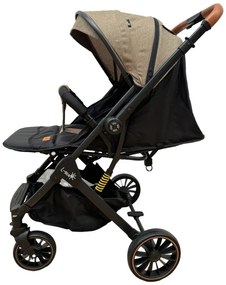 Carucior sport pentru copii cu maner reversibil si pliere compacta tip troller, 6-36 luni - CPC-52-crem