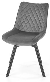 Scaun K520 velvet gri