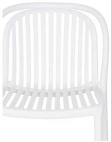 Scaun de dining alb din plastic Alia – Ixia