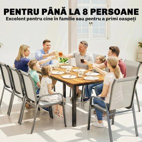 Outsunny masă mare terasă exterior | Aosom Romania