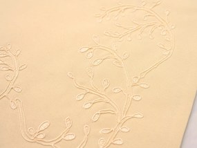 Husa de perna decorativa LEAFY LACE 40x40 cm, crem
