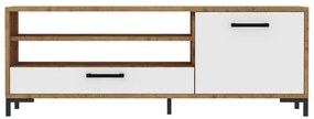 Dulap TV Cascade  (stejar lancaster + alb). 1098745