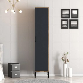 Dulap de haine Kiara S (Nuc + antracit). 1088407