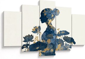 Tablou - Profil de femeie din marmură (150x105 cm)