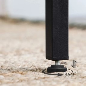 Masă de bar BARTIS, maro/negru