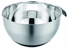 Bol multifunctional pentru salata Kinghoff KH 1861, 24 cm, 5 L, 3 razatori, Anti-alunecare, Inox / Negru