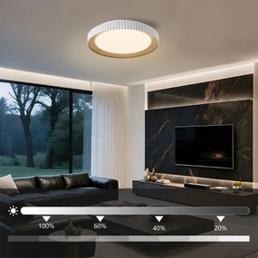 BRILAGI - Plafonieră LED dimabilă NEXO, 48W, 230V, 3000–6000K, albă, Ø 43 cm, cu telecomandă