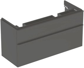 Geberit Smyle Square dulap 118.4x47x61.7 cm dulap atârnat sub chiuvetă negru 500.356.JK.1