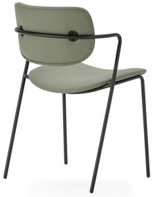 Scaune de dining kaki 2 buc. Maika – Marckeric