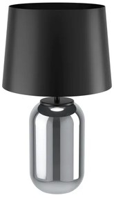 Lampă de masă Eglo 390063 CUITE 1xE27/40W/230V negru/fumuriu