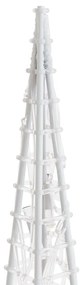 Set conuri decorative cu LED-uri, alb cald, 60 90 120 cm, acril 1, Alb cald, 60 90 120 cm