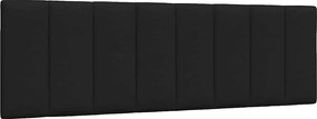 vidaXL Pernă pentru tăblie de pat, Hanko, negru, 160 cm, material textil