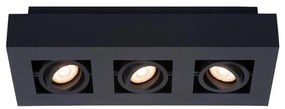 Spot LED Lucide 09119/16/30 XIRAX 3xGU10/5W/230V negru