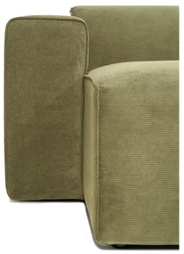 Modul pentru canapea verde din catifea reiată (partea stângă ) Sting - Scandic