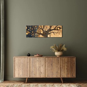 Tablou – Arbore suprarealist (cu ceas) (90x30 cm)