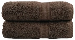 vidaXL Prosoape oaspeți premium SOLUND, 2 buc. maro 30x50cm 600gsm