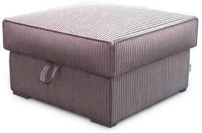 Taburet lila SMART COSARO cu spatiu de depozitare 65x65 cm
