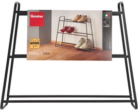 Pantofar din metal cu 2 nivele Metaltex Derby, negru