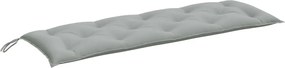 vidaXL Pernă bancă de grădină, melanj gri deschis, 150x50x7 cm, textil