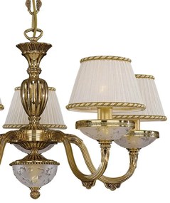Candelabru din alama 5 brate design italian 6502