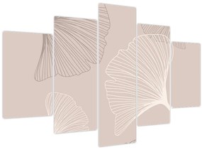 Tablou - Frunze bej N⁰6 (150x105 cm)