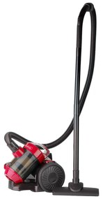 Aspirator fara sac Rosberg R51001B, 800W, HEPA, Ciclon, 2 L, Accesorii, Rosu