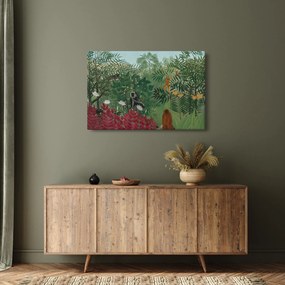 Tablou - Henri Rousseau, Tropical Forest with Monkeys, reproducere (90x60 cm)