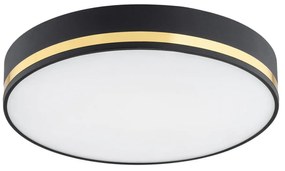 Plafoniera design modern AMORE negru, diametru 25cm