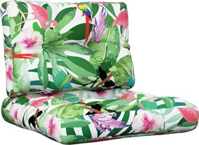 vidaXL Perne de paleți, 2 buc., multicolor, textil