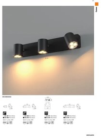 Redo 04-474 - Lampă spot CAMEO 3xGU10/35W/230V