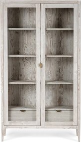 Vitrină lemn masiv Heritage, 108 × 42 × 190 cm