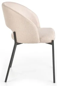 Scaun de bucaterie Alanna, bej/negru