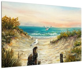 Tablou - Plaja cu nisip (90x60 cm)