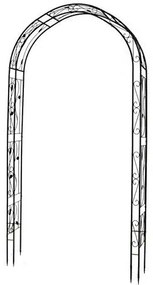Arc de grădină Garth 260 x 130 x 38 cm