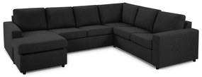 Colțar Scandinavian Choice C123Antracit, 284x223x79cm, 145 kg, Picioare: Lemn