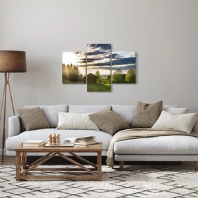 Tablou cabana în pădure (90x60 cm)