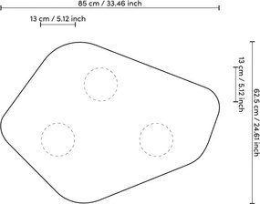 Masuta din fibra de sticla design LUX Matiz