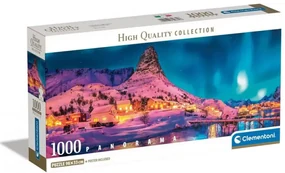 Orașe Lofoten Puzzle panoramic Norvegia 1000 de piese Clementoni