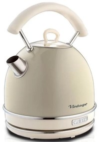 Ceainic electric Ariete VINTAGE 2877/03, 2000W, 1.7 L, Corp otel, Suprafata rece, Baza 360°, Bej