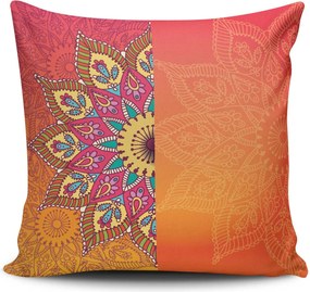 Perna MANDALA-03, multicolor, bumbac/poliester, 43x43 cm