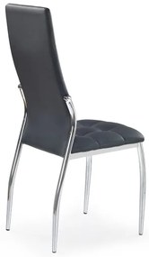 Scaun de masă WARMIS, 1 buc., negru