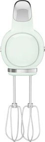 Mixer manual SMEG 50's Style HMF01PGEU, 250 W, 9 viteze, Functie Turbo, Afisaj LED, Timer, Accesorii, Verde