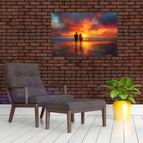 Tablou - Plimbare pe plajă (90x60 cm)