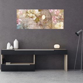 Tablou - Ornament de flori (120x50 cm)