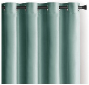 Draperie verde-deschis dimout (semi-opacă) din catifea 140x270 cm Eyelets – Restilo