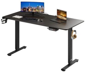 Deuba Birou de birou reglabil pe inaltime maro-140x60x118 cm