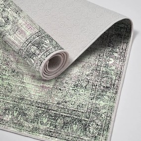 Covorașe de baie verzi-gri 2 buc. 60x100 cm – Foutastic