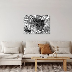 Tablou pe sticlă - Grădină exotică (70x50 cm)