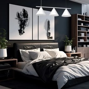 Lustră suspendată pe cablu CAPITAL 3xGX53/15W/230V albă